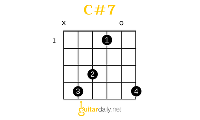 C#7 - Do# Dominant 7'li Akoru - görsel 1