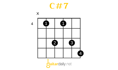 C#7 - Do# Dominant 7'li Akoru - görsel 3